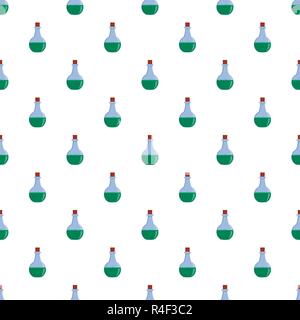 Round flask pattern seamless vector repeat for any web design Stock Vector