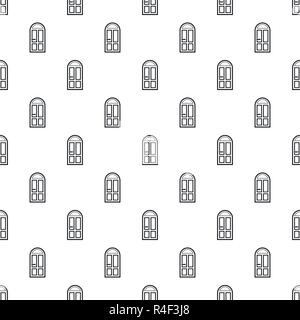House door pattern seamless vector repeat geometric for any web design Stock Vector