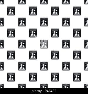 Dishwasher pattern seamless vector repeat geometric for any web design Stock Vector