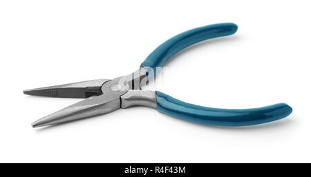 Long nose pliers isolated on white Stock Photo