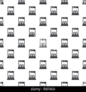 Open dishwasher pattern seamless vector repeat geometric for any web design Stock Vector