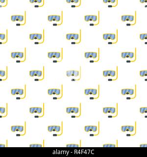 Scuba mask pattern seamless vector repeat for any web design Stock Vector