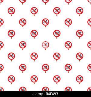 No swimming pattern seamless vector repeat for any web design Stock Vector