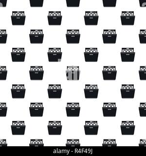 Modern dishwasher pattern seamless vector repeat geometric for any web design Stock Vector