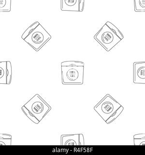 Dental floss pattern seamless vector repeat geometric for any web design Stock Vector