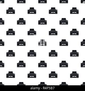 Home printer pattern seamless vector repeat geometric for any web design Stock Vector