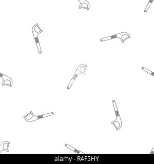Medical floss pick pattern seamless vector repeat geometric for any web design Stock Vector