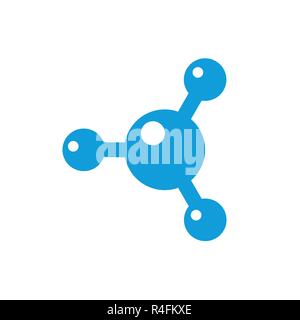 Nice and clean technology logo isolated on white background. Available in EPS vector format. Stock Vector
