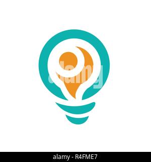 Big Think Logo Vector. Clean and simple logo template, suitable for a any business. 100% vector illustration. Stock Vector