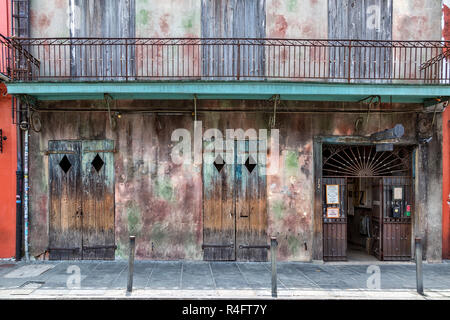 Preservation hall, a popular jazz bar in the French Quarters area of New Orleans, Louisiana. Stock Photo