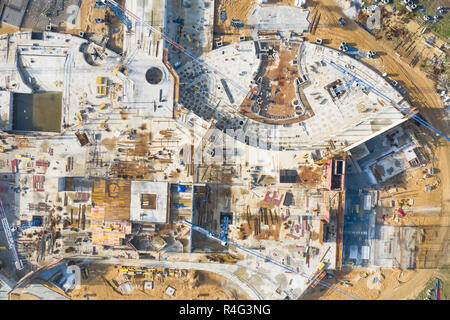 construction site - view from above Stock Photo
