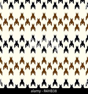 Hounds-tooth seamless vector pattern. Geometric print in black and white color . Classical English background Glen plaid Glenurquhart check for fashio Stock Vector