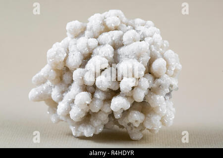 Pyrite on white background, also known as iron pyrite and fools gold Stock Photo