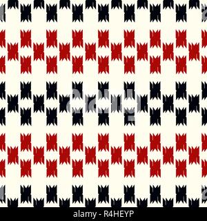 Back and red color .Check Fashion Seamless Pattern eps 10 Stock Vector