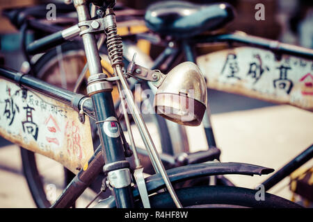 old bicycle in Japan Stock Photo