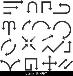 Black arrows Stock Vector