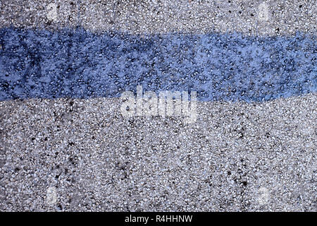 blue bar for text on the background of small stones Stock Photo