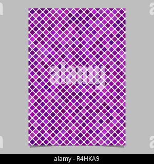 Purple abstractal diagonal square pattern poster background Stock Vector