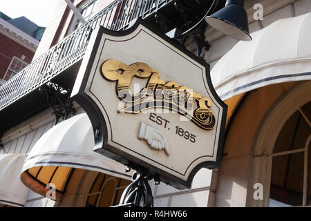 The Cheers Bar on Beacon Street, Back Bay, Boston, Massachusetts, USA Stock Photo