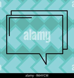 Design business Empty template isolated Minimalist graphic layout template for advertising . Rectangular Outline Transparent Comic Speech Bubble Vecto Stock Vector