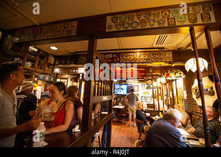 The Cheers Bar on Beacon Street, Back Bay, Boston, Massachusetts, USA Stock Photo