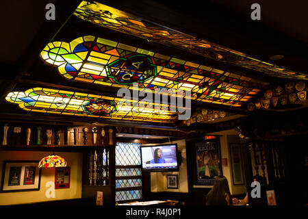 The Cheers Bar on Beacon Street, Back Bay, Boston, Massachusetts, USA Stock Photo