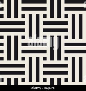 Vector seamless pattern. Modern stylish abstract texture. Repeating geometric braided lines. Stock Vector