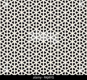 Vector seamless hexagon pattern. Modern stylish abstract texture. Repeating geometric tiles from triangles. Stock Vector