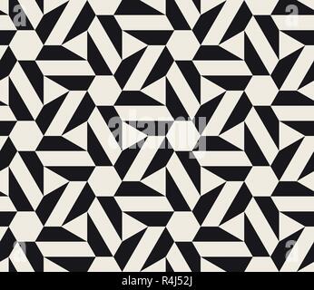 Vector seamless pattern. Modern stylish abstract texture. Repeating geometric tessellation from star elements. Stock Vector