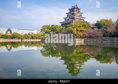 Hiroshima Castle (Carp Castle) in Hiroshima, Japan Stock Photo