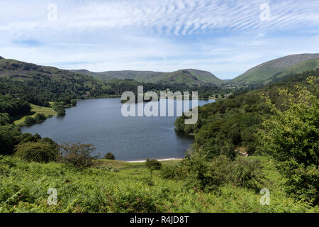 High View of Grasmere from Loughrigg Terrace, Cumbria, Lake District, UK Stock Photo