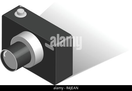 Digital Camera isometric Isolated vector Stock Vector