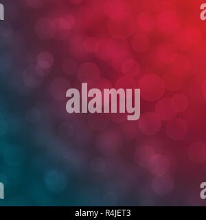 Red and Blue abstract Bokeh vector background Stock Vector