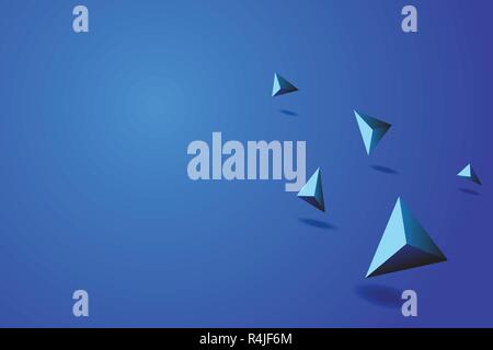 Blue Prism Abstract Background, Vector Illustration Stock Vector