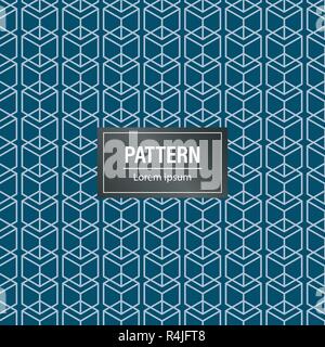 Geometric pattern background. Minimalist and modern blue background Stock Vector