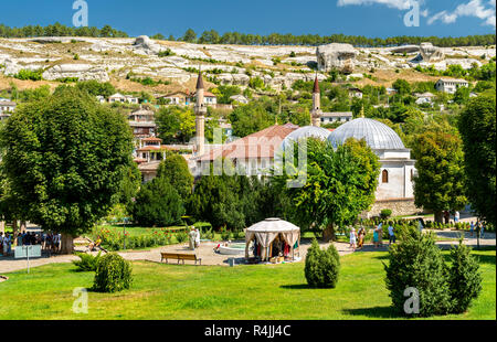 Hansaray, the Khan Palace in Bakhchysarai, Crimea Stock Photo