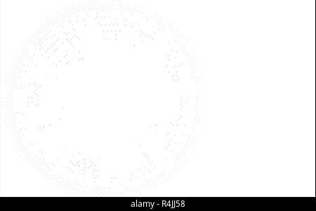 White technology circle and computer science abstract background with circuit line. Business and Connection. Futuristic and Industry 4.0 concept. Inte Stock Vector