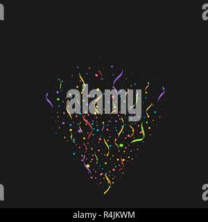Colorful confetti background Stock Vector