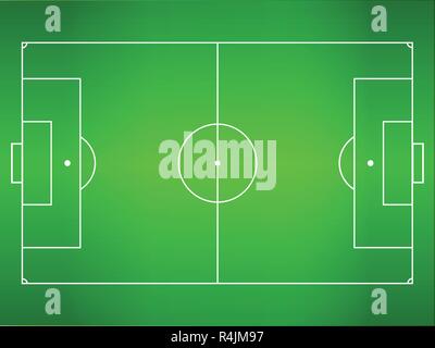 Soccer Football Pitch With Square Pattern Vector Illustration Stock Vector Image Art Alamy