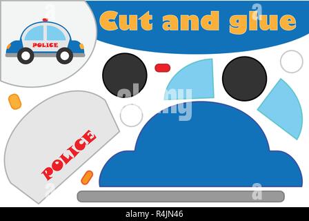 police car template for kids