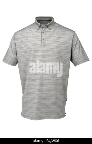 Grey tee shirt  for man or woman on white background Stock Photo