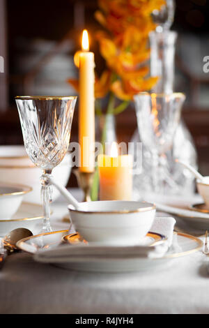 Holiday Tablesetting Stock Photo