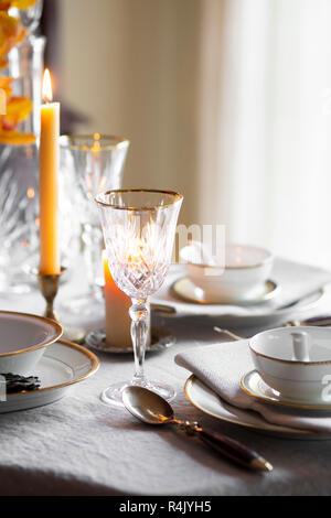 Holiday Tablesetting Stock Photo