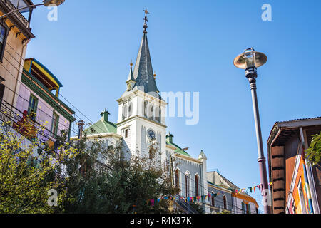 Lutheran Church - Valparaiso, Chile Stock Photo