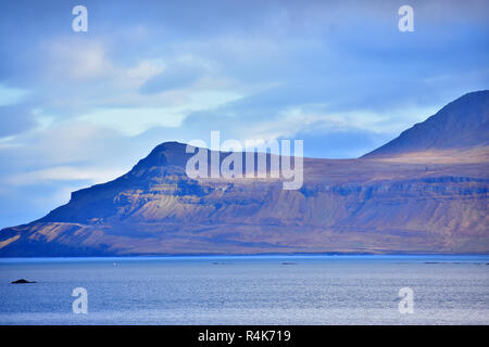 mountain view on grundarfjordur fjord in iceland Stock Photo