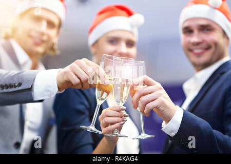 Group of business people celebrating success Stock Photo