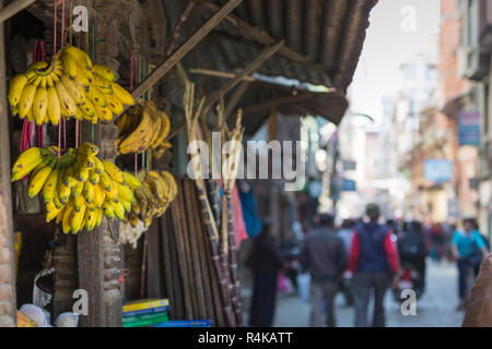 Fresh juice and fruit shop in Kathmandu, Nepal Stock Photo