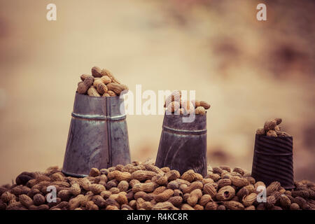 nuts on the local market Stock Photo