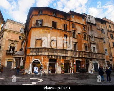 Via del Portico d'Ottavia in the Ghetto - Rome, Italy Stock Photo