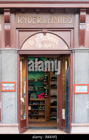 The shop of Ryder & Amies, university outfitters, in Cambridge. Stock Photo